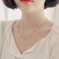 제이로렌 91N0800 그날설레임 가넷 문스톤 실버목걸이