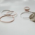 제이로렌 91M02019-4cm 순은 로즈골드 링귀걸이