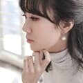 바이데이지 Be0035 오로라여행 장미 핵진주 귀걸이