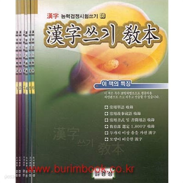 2011년판 한자 능력검정시험쓰기 한자쓰기교본 (전6권) (561-3)