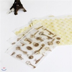 [막스]Mark`s Ma cle Zipper bag CAA-ZPB1 3가지사이즈 각 3장씩 총9장 다용도 PVC지퍼백