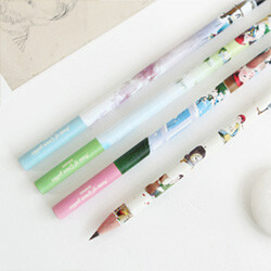 일러스트인 연필 4set