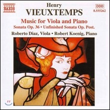 Roberto Diaz 비외탕: 비올라와 피아노를 위한 음악 (Vieuxtemps: Music For Viola &amp; Piano)