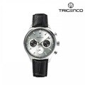 [트리젠코] 남성 가죽시계 TG-0800L-WBK/BK