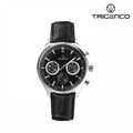[트리젠코] 남성 가죽시계 TG-0800L-BK/BK