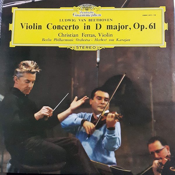(LP엘피) 베토벤 바이올린 협주곡 - 페라스. 카랴얀