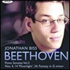 Jonathan Biss 베토벤: 피아노 소나타 2집 - 4번, 14번 `월광`, 24번, 환상곡 (Beethoven: Piano Sonatas Volume 2 - Op. 7, 27/2, 78, 77)