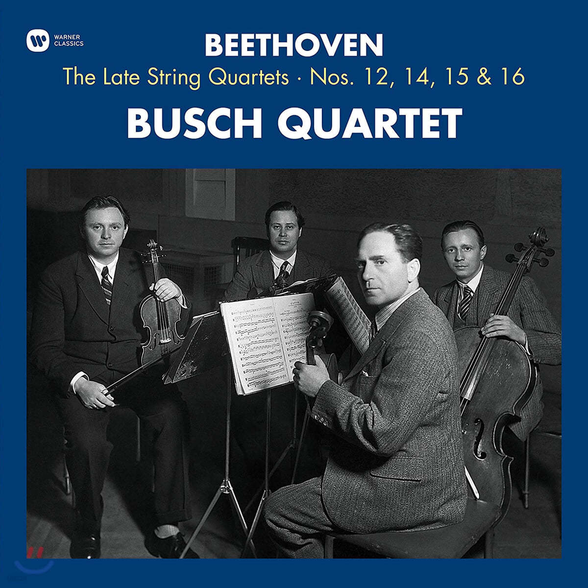 Busch Quartet 베토벤: 후기 현악 4중주 - 부슈 사중주단 (Beethoven: String Quartets Nos.12, 14, 15, 16) [3LP]