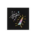 [금박] 블랙 트윙클 유니콘 카드