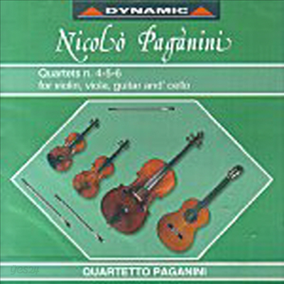 파가니니 : 현악기와 기타를 위한 사중주 (Paganini : Quartets For String &amp; Guitar No.4-6)(CD) - Paganini Quartet