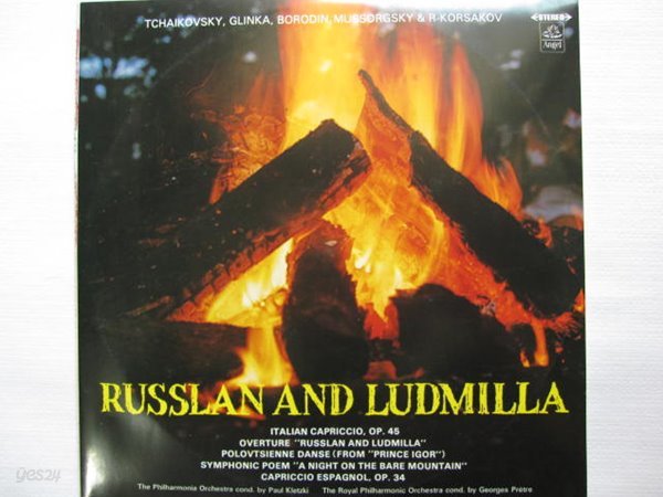 LP(수입) 차이코프스키, 글린카, 보로딘 외: Ruslan And Ludmila - 클레츠키/프레트르/실베스트리(GF 2LP)