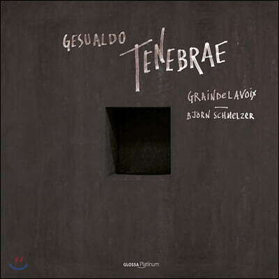 Bjorn Schmelzer 제수알도: 성삼일을 위한 테네브레 (Gesualdo: Tenebrae)