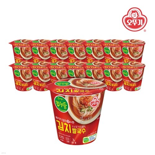 오뚜기 컵누들 김치쌀국수컵 34.8g x 15개(1박스)