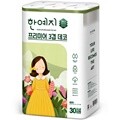 한예지 프리미어 천연펄프 3겹 데코 화장지 30M 30롤 x 1팩