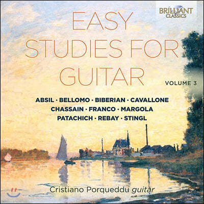 Cristiano Porqueddu 기타를 위한 쉬운 연습곡 3집 - 카발로네 / 퐁세 / 탄스만 (Easy Studies for Guitar Volume 3)