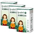 한예지 볼륨앤소프트 3겹데코 천연펄프 화장지 30롤 × 3팩