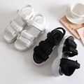 맥쉬 여성 벨크로 키높이  샌들 (4cm)