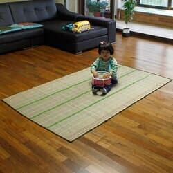 내츄럴 자수 야생초 돗자리(중)