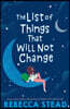 The List of Things That Will Not Change