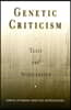 Genetic Criticism: Texts and Avant-Textes
