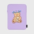 BLUE BIRD BEAR-PURPLE(아이패드 파우치)