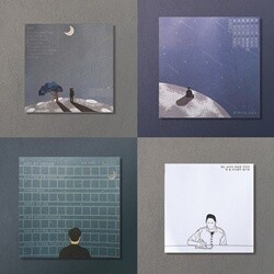 감성 윤동주 시인 굿즈 디자인 떡메모지 묶음 세트