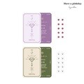 해브어핑크데이 스와로브스키 정품 크리스탈 붙이는피어싱 스티커 이어링 10pcs 화이트/유색 2종택1