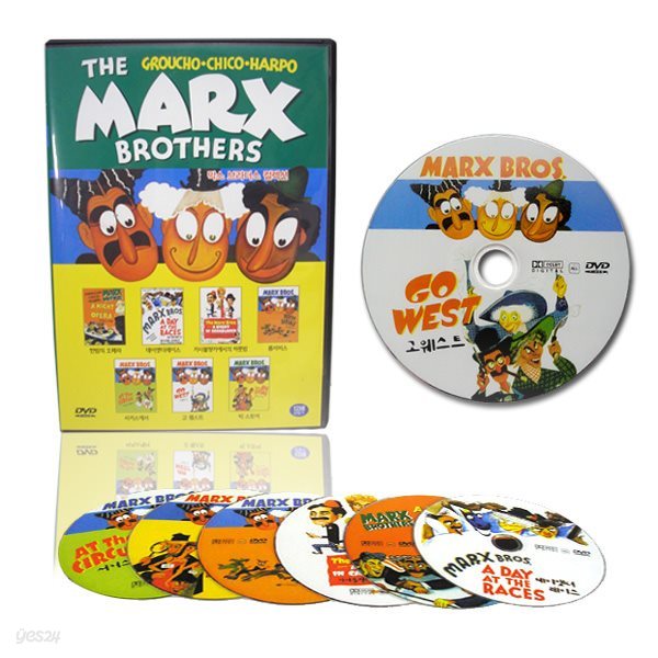 코미디의 제왕 막스브라더스 DVD 7편 풀세트 / 영어더빙,영어+우리말자막 /찰리채플린을 능가하는 코미디의 제왕