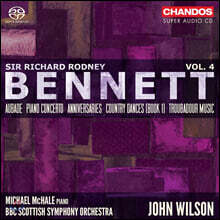 John Wilson 리차드 로드니 베네트: 관현악 작품 4집 - 피아노 협주곡, 트루바두르의 음악 (Richard Rodney Bennett: Orchestral Works Vol.4)