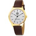 [폭스바겐] 커플가죽시계 남성용 VW-RetroSlim38-BR