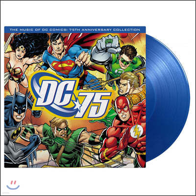 DC코믹스 75주년 기념 음악 모음집 (Music of DC Comics: 75th Anniversary Collection) [블루 컬러 LP]