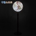 [맵소프트] 30cm 플로어 원목 조명 별자리 지구본 6종 택1 / 블루, 키즈, 지형, 엔틱 / 30cm X 1m 10cm (지름 X 높이) / LED 인테리어