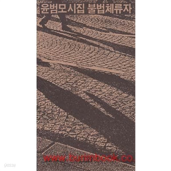 (상급) 1988년 초판 윤범모 시집 불법체류자