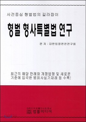 형벌 형사특별법 연구