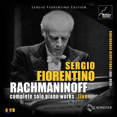 Sergio Fiorentino 세르지오 피오렌티노 - 라흐마니노프 독주 실황 모음집 (Rachmaninoff: Complete Solo Piano Works)