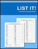 List it! Activity book for Dementia Patients: Anti Memory loss and improved recall workbook for Dementia sufferers