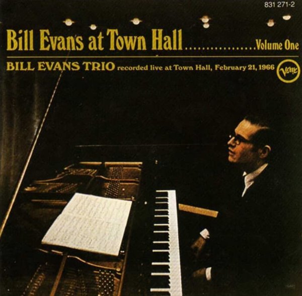 Bill Evans Trio (빌 에반스 트리오) - At Town Hall ....... Volume One 수입 