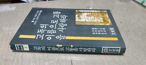 시와사랑과서정이넘치는 감동의 에세이집.고독의이름으로 고통을 사랑하라