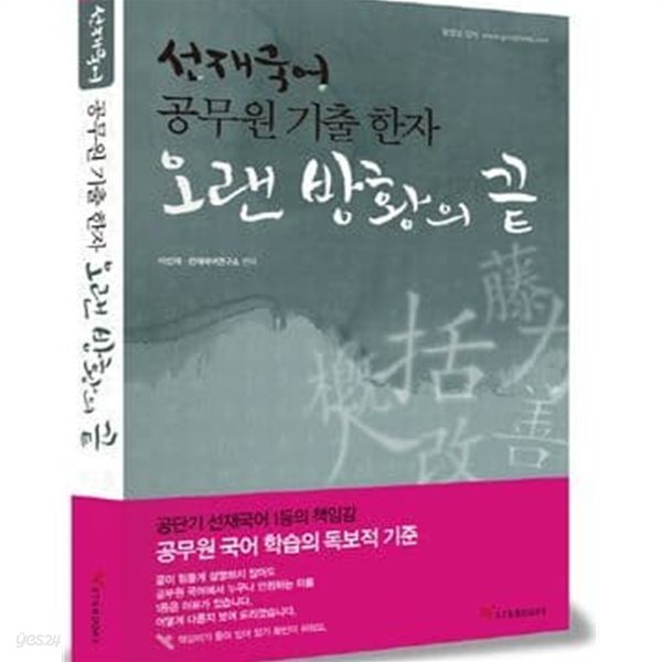 선재국어 공무원 기출 한자 오랜 방황의 끝