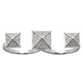 Double pyramid ring