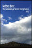 Written Here: The Community of Writers Poetry Review 2013