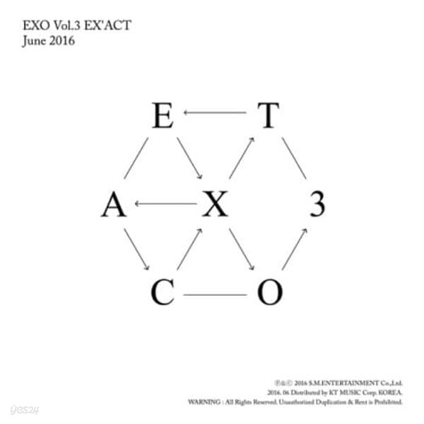 [개봉] 엑소 (Exo) / 3집 Ex&#39;act (Korean/Lucky One/포카포함)