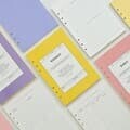 6공다이어리 속지 풀세트 A5 (먼슬리,위클리,데일리)