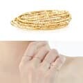 Neegee 14K GOLD 컷팅실반지_골드_5호-9호