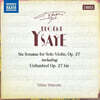 Niklas Walentin 이자이: 여섯 개의 무반주 바이올린 소나타 (Eugene Ysaye: Six Sonatas for Solo Violin Op.27 , Nos 1-6)