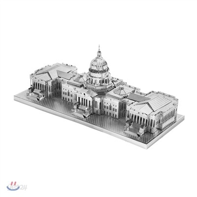 3D 메탈미니 미국 국회의사당 실버