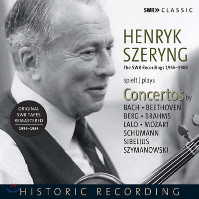 Henryk Szeryng 헨릭 쉐링 바이올린 협주곡 - 바흐 / 모차르트 / 베토벤 / 시벨리우스 / 슈만 / 브람스 / 랄로 (Violin Concertos) 