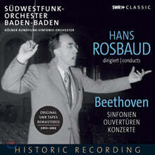 Hans Rosbaud 베토벤: 교향곡, 바이올린 협주곡, 삼중 협주곡, '코리올란', '에그몬트' 서곡 (Beethoven: Symphonies, Overtures &amp; Concertos)