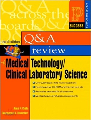 Prentice Hall Health&#39;s Q &amp; A Review of Medical Technology/Clinical Laboratory Science, 3/E