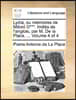 Lydia, Ou M?moires de Milord D***. Imit?s de l'Anglois, Par M. de la Place. ... Volume 4 of 4